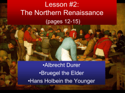 The Northern Renaissance - Calvary Lutheran Church and School