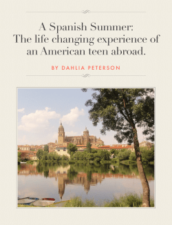 A Spanish Summer: The life changing