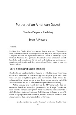 Portrait of an American Daoist