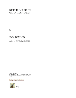 Dutch Courage and Other Stories
