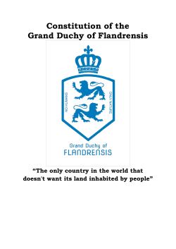Constitution of the Grand Duchy of Flandrensis