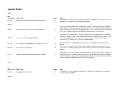 Strategy and International Security