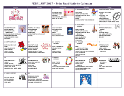 Colchester Location Activities Calendar &ndash; February