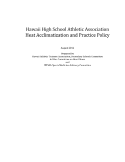 Heat Acclimatization