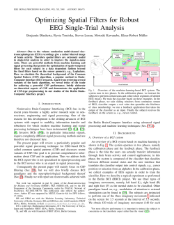 Optimizing Spatial Filters for Robust EEG Single