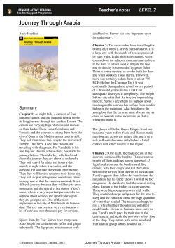 Teacher`s notes LEVEL 2 Journey Through Arabia
