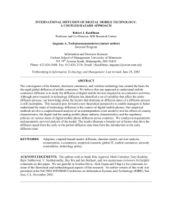 International Diffusion of M-Commerce
