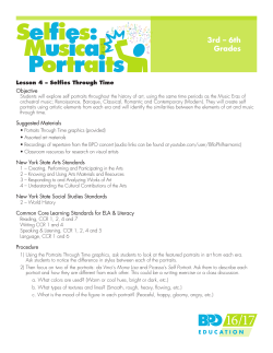 Lesson 4 &ndash; Selfies Through Time