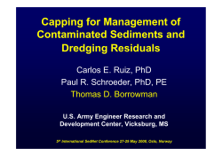 Capping for Management of Contaminated Sediments and