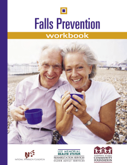 Falls Prevention Workbook - National Parkinson Foundation