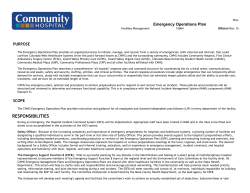 Emergency Operations Plan