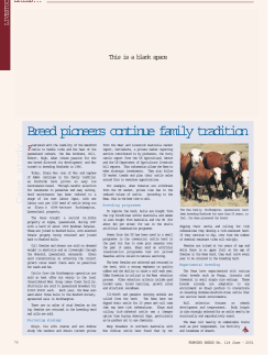 Breed pioneers continue family tradition