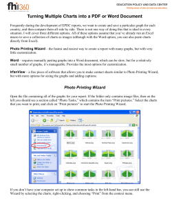 Turning Multiple Charts into a PDF or Word Document