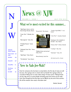New to Nah-Jee-Wah? - Camp Nah-Jee-Wah