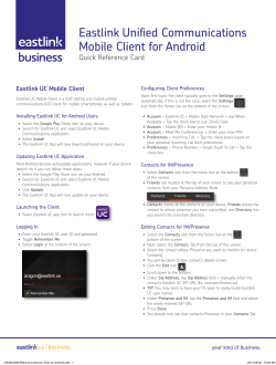 Eastlink Unified Communications Mobile Client