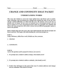 CCOT Essay Packet - Liberty Union High School District