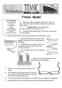 Titanic Model - Redcar and Cleveland Council