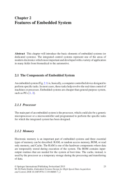 Features of Embedded System