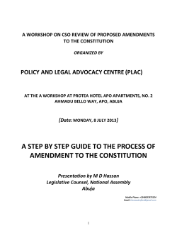 a step by step guide to the process of amendment to the