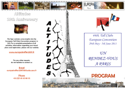 PROGRAM - Europatreffen 2011