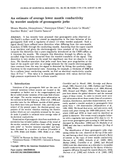 An estimate of average lower mantle conductivity by wavelet