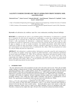 Salinity is reduced below the evaporation front during soil salinization