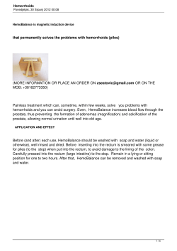 that permanently solves the problems with hemorrhoids (piles