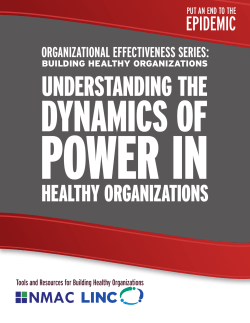 Understanding the Dynamics of Power in Healthy Organizations