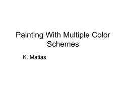 Painting With Multiple Color Schemes