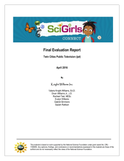 Full Report - SciGirls CONNECT