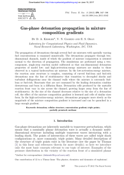 Gas-phase detonation propagation in mixture composition gradients