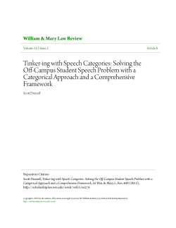 Tinker-ing with Speech Categories: Solving the Off