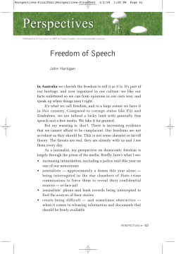 Freedom of Speech