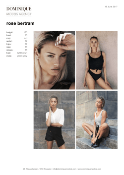 rose bertram - DOMINIQUE Models