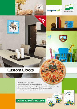 Custom Clocks - Sachsen Fahnen