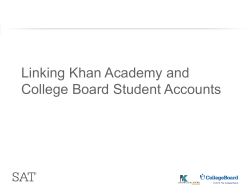 link Khan Academy and College Board Accounts