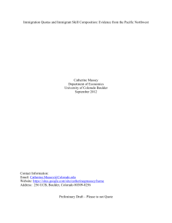 Immigration Quotas and Immigrant Skill Composition