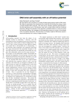 DNA brick self-assembly with an off-lattice potential
