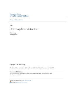 Detecting driver distraction - Information Services and Technology
