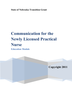 Communication for the Practical Nurse