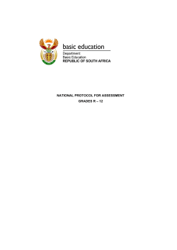 national protocol for assessment grades r &ndash; 12