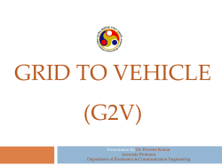 Grid to Vehicle concept