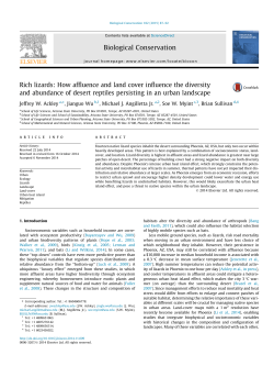 Rich lizards: How affluence and land cover influence the diversity