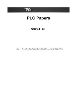 Cumulative Frequency and Box Plots