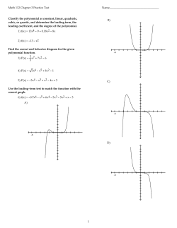 Math 112 Chapter 3 Practice Test.tst - TestGen