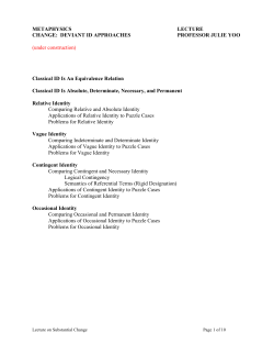 Change - Deviant ID Approaches File