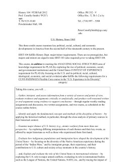 HIST 104 - Queens College Academic Senate