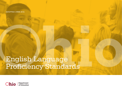 English Language Proficiency Standards