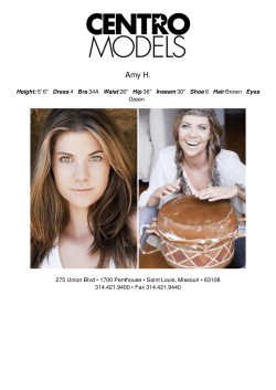 Amy Holland - centromodels.com