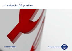 Standard For TfL Products